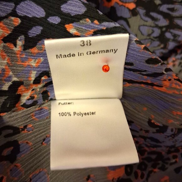 Preowned FRANK WALDER Women's High Quality Lined Black Blazer Jacket Size 38 - Picture 12 of 12